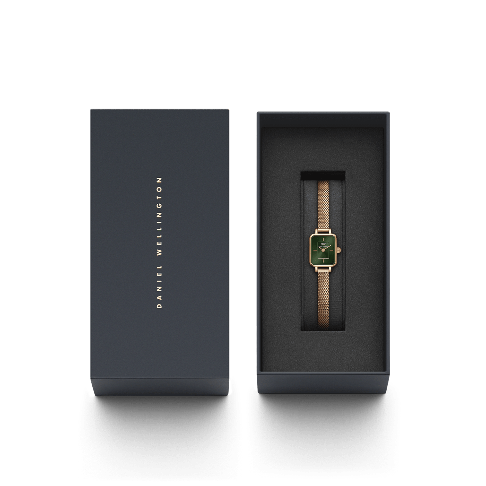 DW Quadro Mini Melrose Emerald Watch